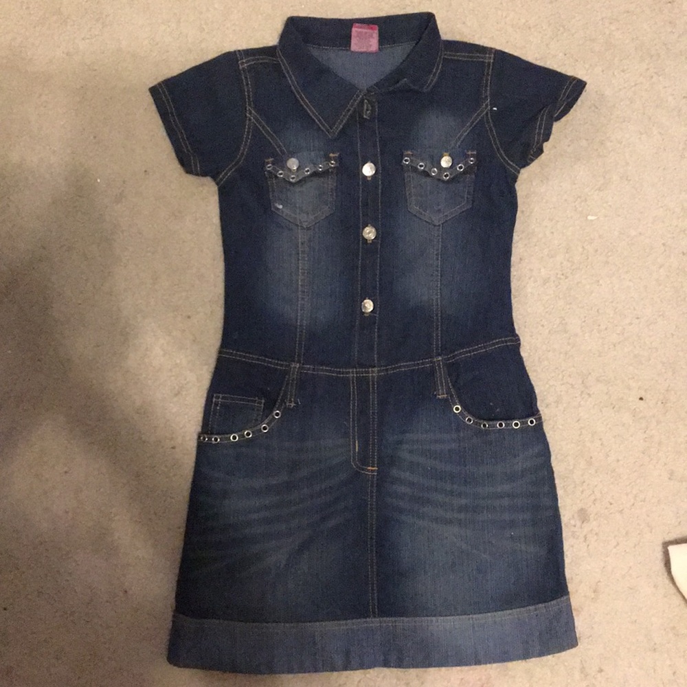 Girls blue jean dress
